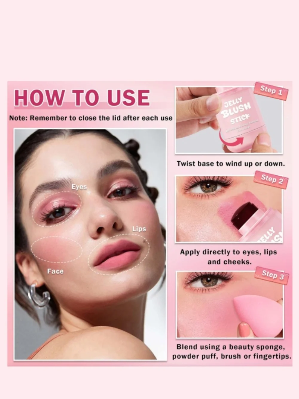 Jelly Blush Stick Soft Pink